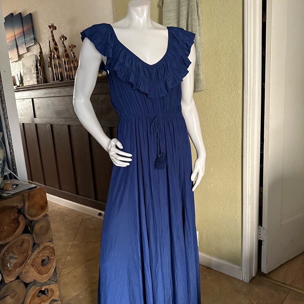 Calypso St. Barth Royal Blue Maxi Dress
